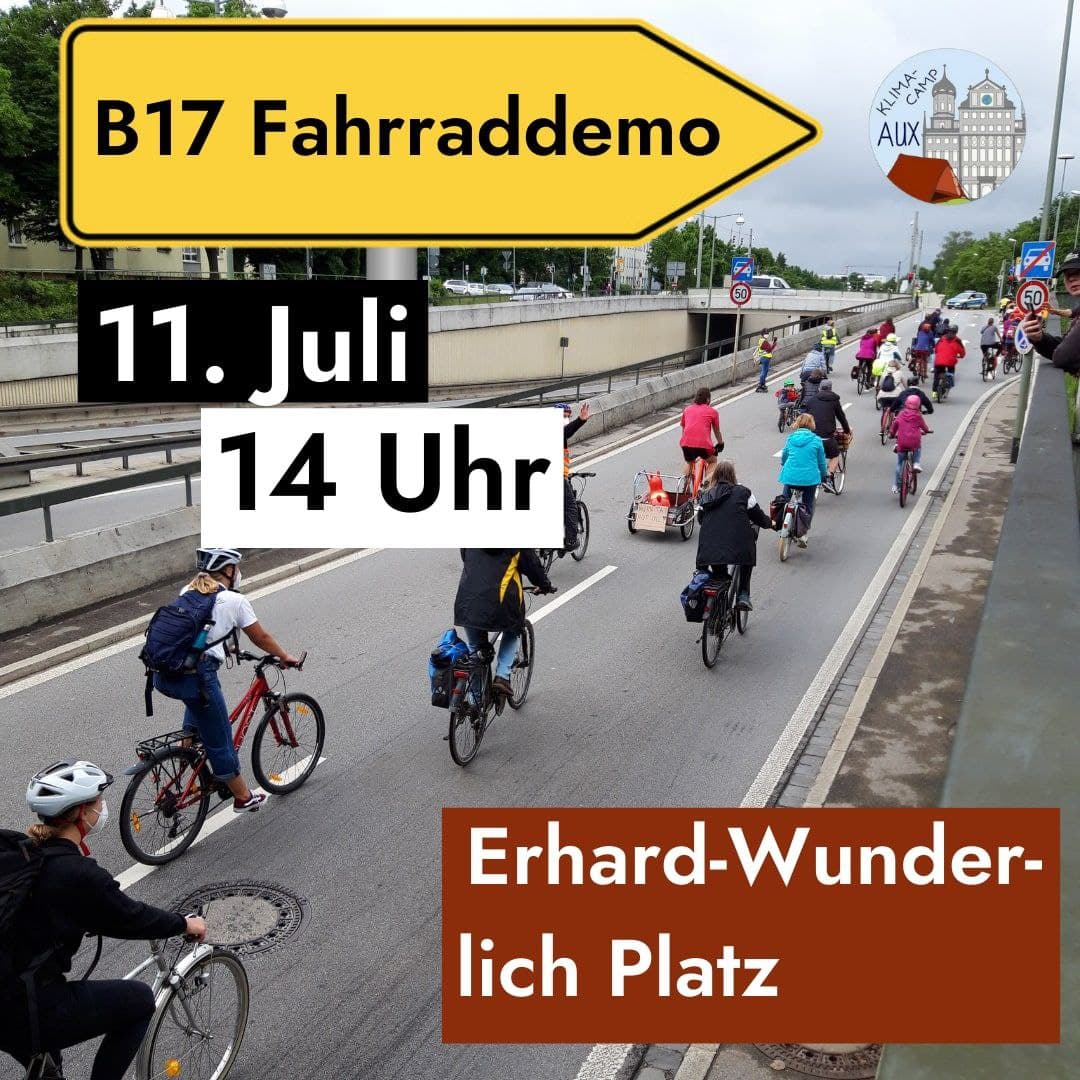 Sharepic B17-Fahrraddemo Juli 2021