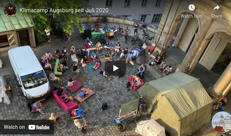 Klimacamp Augsburg seit Juli 2020